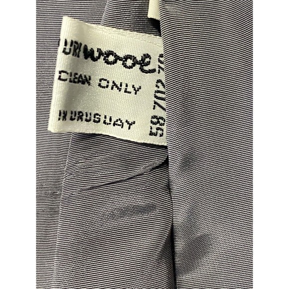 Vintage Foxmoor Wool 3 Button Herringbone Blazer Jacket Pleated Back Lined 13/14 - Picture 11 of 12